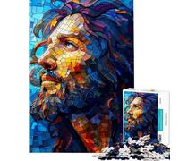 Puzzle da 1000 pezzi per adulti e ragazzi mosaico con ritratto di un uomo Puzzle per adulti gioco divertente corsa a tempo ideale come regalo (dimensioni 38x52cm)