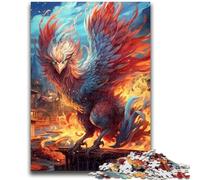 Puzzle da 1000 pezzi per adulti e ragazzi, motivo: Fiamma e Fenice, per 14 anni e oltre, gioco impossibile, regalo di Natale e compleanno, 50x75cm