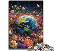 Puzzle da 1000 pezzi per adulti e ragazzi, motivo: "Fiore e Terra", 1000 pezzi per adulti, gioco stimolante, ideale come regalo per tutta la famiglia (75x50cm)