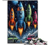 Puzzle da 1000 pezzi per adulti e ragazzi, motivo: razzo, adatto a persone dai 14 anni in su Difficile da completare ma divertente e spiritoso Ottimo regalo dimensioni 26x38cm