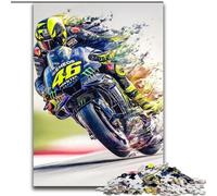 Puzzle da 1000 pezzi per adulti e ragazzi MotoGP, per gioco educativo, sfida, giocattolo, arredamento unico per la casa e regali (dimensioni 50x75cm)