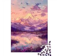 Puzzle Da 1000 Pezzi Per Adulti E Ragazzi Mountain Lake Reflections-2 Puzzle Per Adulti Giocattolo Decorazione Da Parete Corsa Di Velocità Manuale Difficile E Sfida 52x38cm/1000pcs