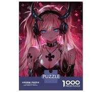 Puzzle Da 1000 Pezzi Per Adulti E Ragazzi Neon Devil Angel Puzzle Per Adulti Giochi Rilassanti Decorazione Per La Casa Regali Unici Per Compleanno E Natale 70x50cm/1000pcs