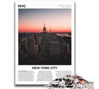 Puzzle da 1000 pezzi per adulti e ragazzi New York City, design vivace e unico, esperienza di gioco rilassante e stimolante (dimensioni 38x52cm)