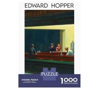 Puzzle Da 1000 Pezzi Per Adulti E Ragazzi Nighthawks by Edward Hopper Puzzle Per Adulti Giochi Rilassanti Decorazione Per La Casa Regali Unici Per Compleanno E Natale 52x38cm/1000pcs