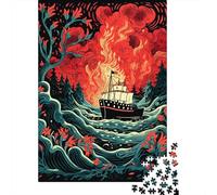 Puzzle Da 1000 Pezzi Per Adulti E Ragazzi Oceanic Adventure Sailing Through Waves Puzzle Gioco Per Famiglie Sfida Difficile Difficile E Sfida 38x26cm/1000pcs