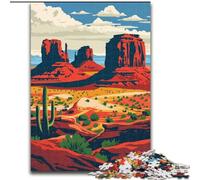 Puzzle da 1000 pezzi per adulti e ragazzi, paesaggio della Monument Valley, gioco stimolante e gioco per famiglie con pezzi completamente interconnessi di forma casuale, 50x75cm