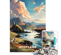 Puzzle da 1000 pezzi per adulti e ragazzi paesaggio dell'isola di Skye giocattolo educativo gioco pratico per divertimento in famiglia regalo di Babbo Natale segreto (dimensioni 50x75cm)