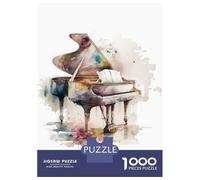 Puzzle Da 1000 Pezzi Per Adulti E Ragazzi Piano Watercolor Puzzle Per Adulti Gioco Pratico Un'opera D'arte Ideale Come Regalo 70x50cm/1000pcs
