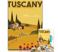 Puzzle da 1000 pezzi per adulti e ragazzi, poster di viaggi nel mondo, antistress, per ammazzare il tempo in casa, con poster abbinato e foglio di quiz (38x26cm)