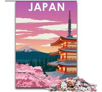 Puzzle da 1000 pezzi per adulti e ragazzi, poster di viaggio in Giappone, giocattoli, giochi educativi, antistress, migliora l'amore tra coppie, 26x38cm