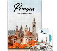Puzzle da 1000 pezzi per adulti e ragazzi Praga, giocattoli, giochi educativi, decorazioni per la casa e regali unici antistress (38x26cm)