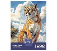 Puzzle Da 1000 Pezzi Per Adulti E Ragazzi Puma I Cougar Illustration Puzzle Per Adulti Giochi Rilassanti Decorazione Per La Casa Regali Unici Per Compleanno E Natale 70x50cm/1000pcs