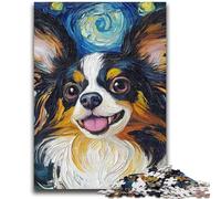 Puzzle da 1000 pezzi per adulti e ragazzi, puzzle con cani nel cielo notturno per adolescenti, rompicapo, regalo di compleanno per uomini, 50x75cm