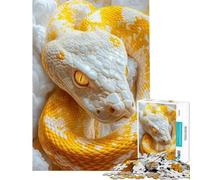 Puzzle da 1000 pezzi per adulti e ragazzi puzzle del pitone albino per adulti gioco per famiglie difficile ideale come regalo (dimensioni 38x52cm)