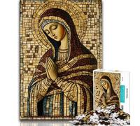 Puzzle da 1000 pezzi per adulti e ragazzi, puzzle della Vergine Maria per adulti, adatti come decorazione da scrivania per bambini dai 14 anni in su (dimensioni 75x50cm)