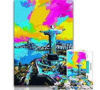 Puzzle da 1000 pezzi per adulti e ragazzi puzzle di Cristo Redentore per ragazzi ideali come regali per tutta la famiglia dai 14 anni in su 26x38cm