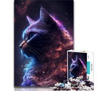 Puzzle da 1000 pezzi per adulti e ragazzi puzzle per adulti Space Cat gioco stimolante ideale come regalo per tutta la famiglia 38x26cm