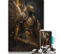 Puzzle da 1000 pezzi per adulti e ragazzi, raffigurante un cavaliere medievale e un guerriero, un gioco stimolante ideale come regalo per tutta la famiglia (75x50cm)