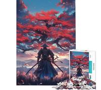 Puzzle da 1000 pezzi per adulti e ragazzi raffigurante un guerriero samurai giapponese Giocattolo fai-da-te che stimola l'analisi e la logica Gioco stimolante ideale come regalo (38x26cm)