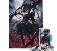 Puzzle da 1000 pezzi per adulti e ragazzi ragazza anime dark con le ali gioco per famiglie difficile ideale come regalo (dimensioni 38x52cm)