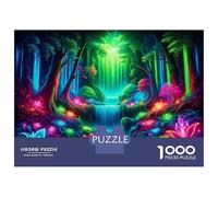 Puzzle Da 1000 Pezzi Per Adulti E Ragazzi Rainbow Forest Waterfall Puzzle Per Adulti, Giocattoli Antistress, Gara Di Velocità Manuale, Regali Di Compleanno E Unici 38x26cm/1000pcs