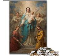 Puzzle da 1000 pezzi per adulti e ragazzi, Ritratto di Maria la Madre, Giochi, Giocattoli, Regali di Compleanno Unici e Regali per Età dai 14 anni in su (Dimensioni 50x75cm)