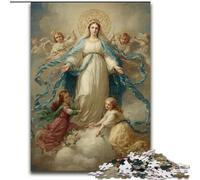 Puzzle da 1000 pezzi per adulti e ragazzi, Ritratto di Maria, la Madre, per età 14+, adatto per coppie, attività divertenti da fare a casa, regalo di compleanno, regali da viaggio (dimensioni 50x75cm)