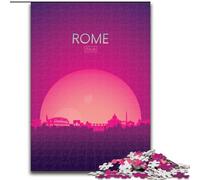 Puzzle da 1000 pezzi per adulti e ragazzi Roma Italia Aiuta il cervello a esercitare i giocattoli avvincenti per coltivare la pazienza Decorazione perfetta (38x26cm) 1000 pezzi