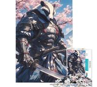 Puzzle da 1000 pezzi per adulti e ragazzi Samurai Badger gioco di vigilanza gioco educativo gioco pratico per divertimento in famiglia regalo di Babbo Natale segreto (dimensioni 38x52cm)
