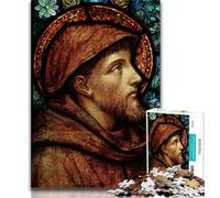 Puzzle da 1000 pezzi per adulti e ragazzi, San Francesco d'Assisi, aiuta il cervello a esercitare i giocattoli avvincenti per coltivare la pazienza, decorazione da parete, 38x26cm