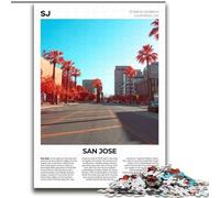 Puzzle da 1000 pezzi per adulti e ragazzi San Jose, adatti a persone dai 14 anni in su, giochi educativi, regali di Babbo Natale segreto, 75x100cm