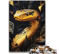 Puzzle da 1000 pezzi per adulti e ragazzi, serpente d'oro, per età 14+ Difficili da completare ma divertenti e spiritosi Ottimi regali e giocattoli 50x75cm