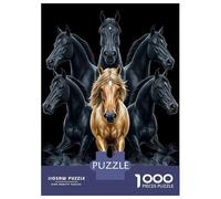 Puzzle Da 1000 Pezzi Per Adulti E Ragazzi Six Hours And Golden Horse Puzzle Per Adulti Gioco Rompicapo Decorazione Murale Compleanno E Regali Unici 52x38cm/1000pcs