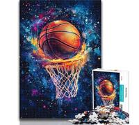 Puzzle da 1000 pezzi per adulti e ragazzi, Slam Dunk Basketball, puzzle da 1000 pezzi, con poster abbinato e foglio di quiz per età 14+, 26x38cm