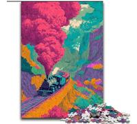 Puzzle da 1000 pezzi per adulti e ragazzi "Smog Train", adatto a persone dai 14 anni in su Difficile da completare ma divertente e spiritoso Ottimo regalo dimensioni 26x38cm