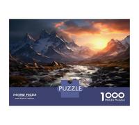 Puzzle Da 1000 Pezzi Per Adulti E Ragazzi Snow-Capped Mountain Range-2 Puzzle Per Adulti, Giocattoli Antistress, Gara Di Velocità Manuale, Regali Di Compleanno E Unici 52x38cm/1000pcs