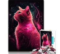 Puzzle da 1000 pezzi per adulti e ragazzi Space Cat Nebula puzzle per adulti gioco stimolante ideale come regalo per tutta la famiglia 38x26cm