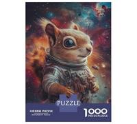 Puzzle Da 1000 Pezzi Per Adulti E Ragazzi Squirrel in Space -1 Puzzle Per Adulti Giochi Divertenti Difficili Regali Di Compleanno E Unici 38x26cm/1000pcs