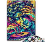 Puzzle da 1000 pezzi per adulti e ragazzi, statua del David di Michelangelo in stile pop art, per bambini dai 14 anni in su, gioco pratico, regali di Natale, 26x38cm