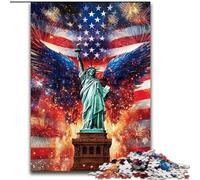 Puzzle da 1000 pezzi per adulti e ragazzi Statua della Libertà, attività per famiglie, decorazioni per la casa uniche e regali per bambini dai 14 anni in su (dimensioni 50x75cm)