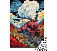 Puzzle Da 1000 Pezzi Per Adulti E Ragazzi Steam Train Adventure-4 Puzzle Gioco Per Famiglie Sfida Difficile Difficile E Sfida 38x26cm/1000pcs