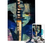 Puzzle da 1000 pezzi per adulti e ragazzi stile retrò con katana e geisha Puzzle divertente e stimolante ideale come regalo di compleanno o per occasioni speciali (dimensioni 50x75cm)