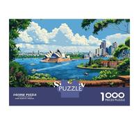 Puzzle Da 1000 Pezzi Per Adulti E Ragazzi Sydney Opera House View Puzzle Gioco Per Famiglie Sfida Difficile Difficile E Sfida 38x26cm/1000pcs