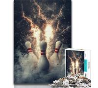 Puzzle da 1000 pezzi per adulti e ragazzi, tema: Bowling Sport, 1000 pezzi per adulti, regalo di compleanno, regali, decorazione murale per bambini dai 14 anni in su (dimensioni 38x26cm)