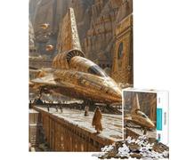 Puzzle da 1000 pezzi per adulti e ragazzi tema egizio con tecnologia nascosta gioco divertente sfida impegnativa regalo di compleanno e unico (dimensioni 38x52cm)