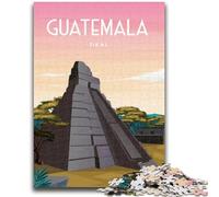 Puzzle da 1000 pezzi per adulti e ragazzi Tikal Guatemala Maya 1000 pezzi per adulti, attività divertente per la casa, giocattoli per i giorni di pioggia, regali di compleanno (26x38cm)