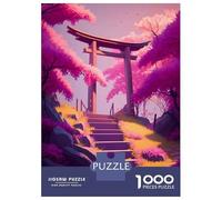 Puzzle Da 1000 Pezzi Per Adulti E Ragazzi Torii Gate And Cherry Blss Puzzle Per Adolescenti Giochi Per Famiglie Regali Per Donne È Ideale Come Regalo 70x50cm/1000pcs