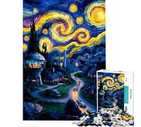 Puzzle da 1000 pezzi per adulti e ragazzi un omaggio a Van Gogh Puzzle divertente e stimolante ideale come regalo di compleanno o per occasioni speciali (dimensioni 50x75cm)