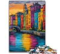 Puzzle da 1000 pezzi per adulti e ragazzi, Venezia, Italia, puzzle per ammazzare il tempo durante le vacanze, con pezzi completamente interconnessi e di forma casuale (75x50cm)